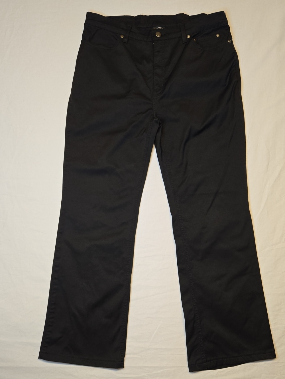 Harley-Davidson Deep Black Chino Casual Jean Style Pants Vintage Y2K